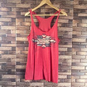 Womens Shane Smith & The Saints Authentic Autograph Band Muscle Shirt Large Red